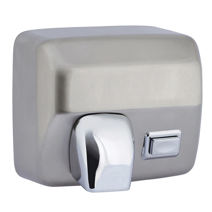 brushed stainless stell button dryer