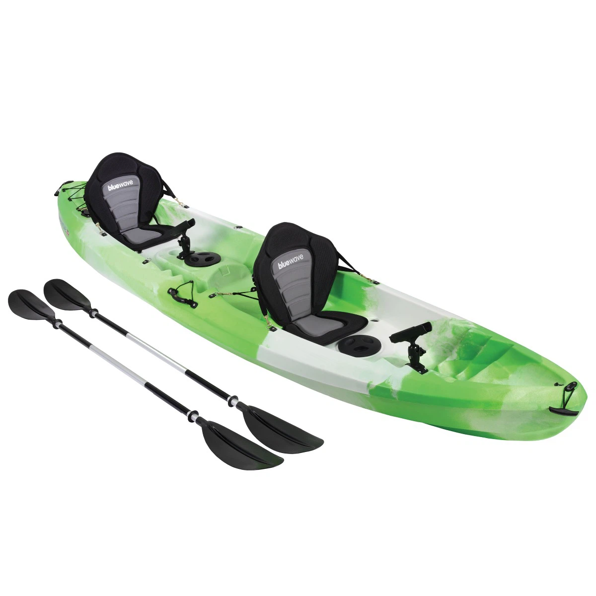 Convoy Green & White Double Sit On Top Kayak Package – photo 6
