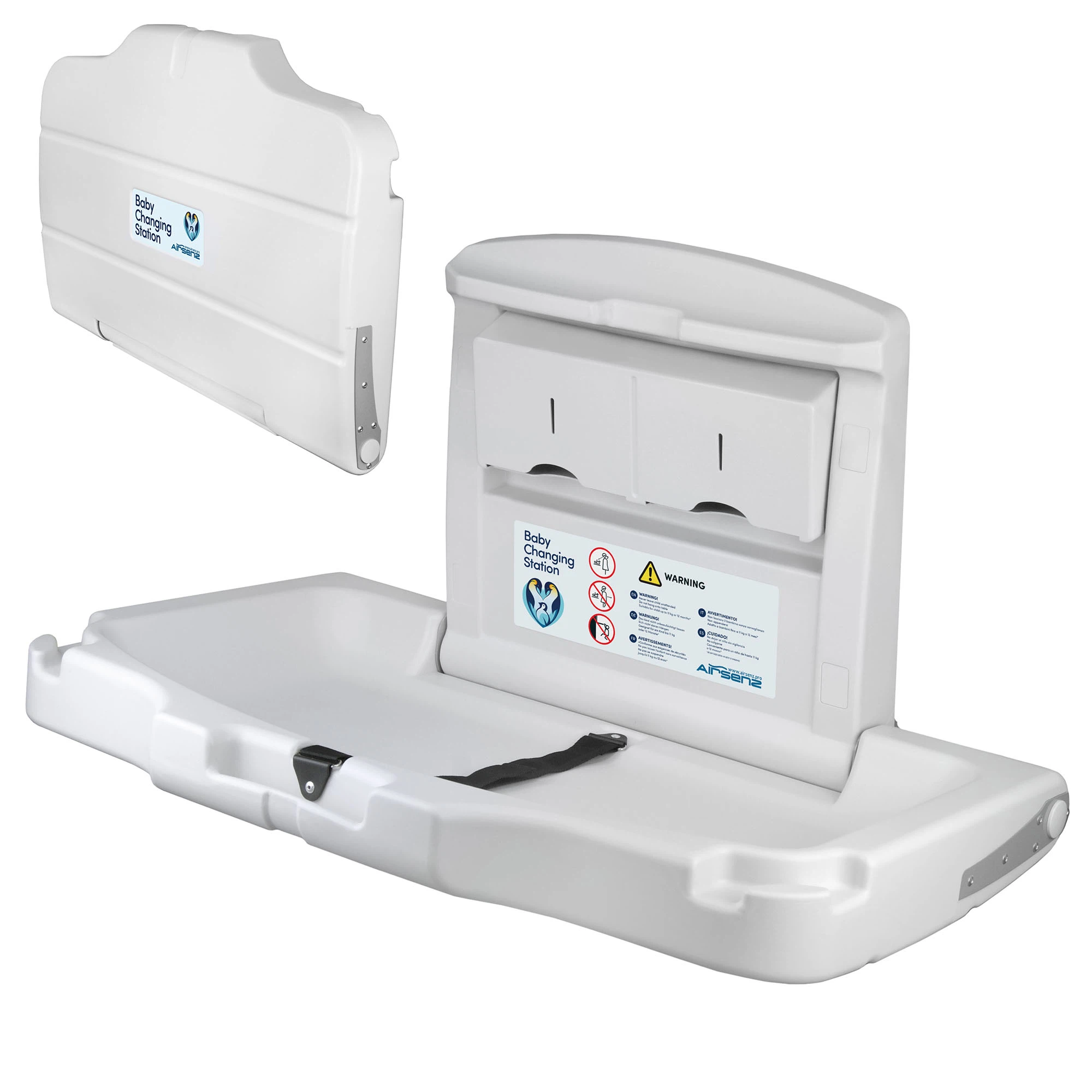 Commercial Wall Mounted Horizontal Baby Changing Table | Washroom Hub