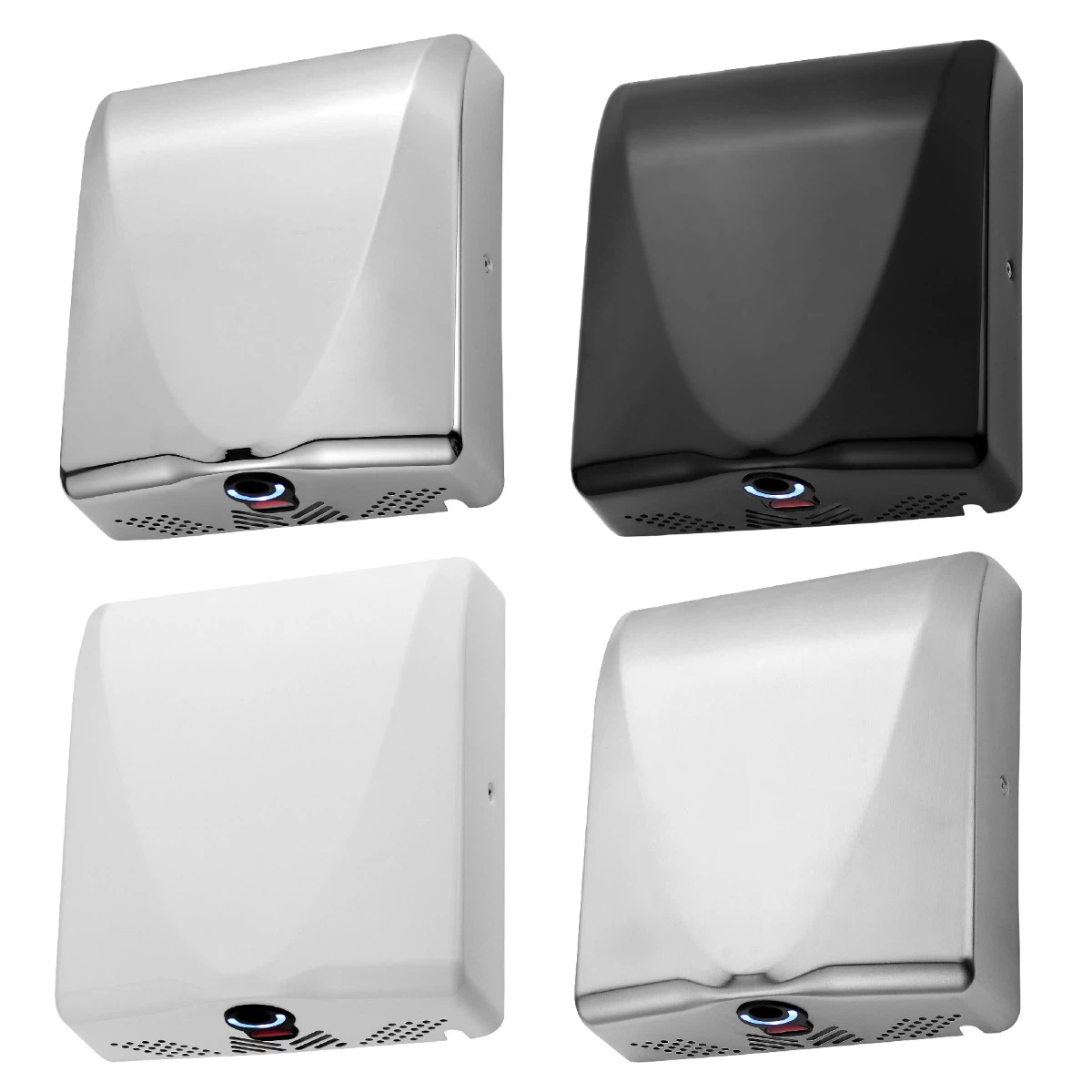 Slimflow Steel Electric Hand Dryer with HEPA Filter 1KW | Washroom Hub